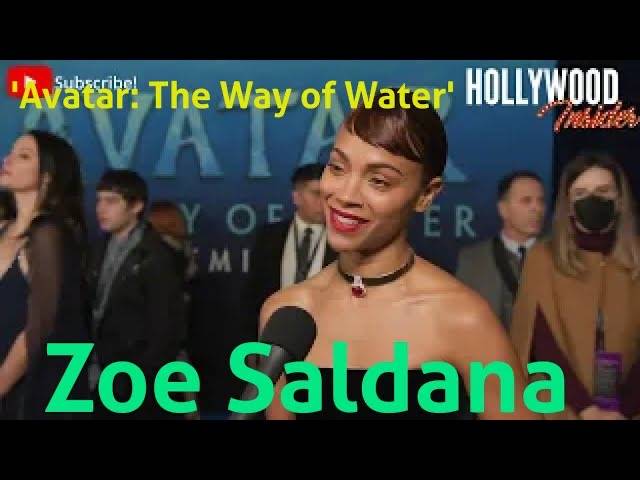 The Hollywood Insider Video Zoe Saldana 'Avatar: The Way of Water' Interview