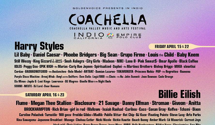 Coachella 2023 Lineup Reveals Bad Bunny, BLACKPINK, Frank Ocean, and