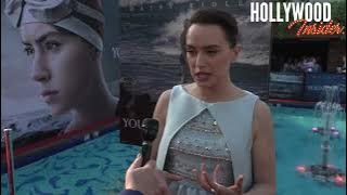 Daisy Ridley Spills Secrets on ‘Young Woman and the Sea’ at Hollywood Premiere