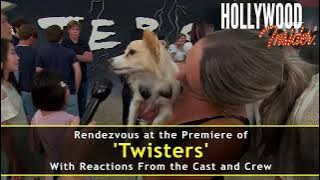 Brisket the Dog Spills Secrets on ‘Twisters’ at Premiere